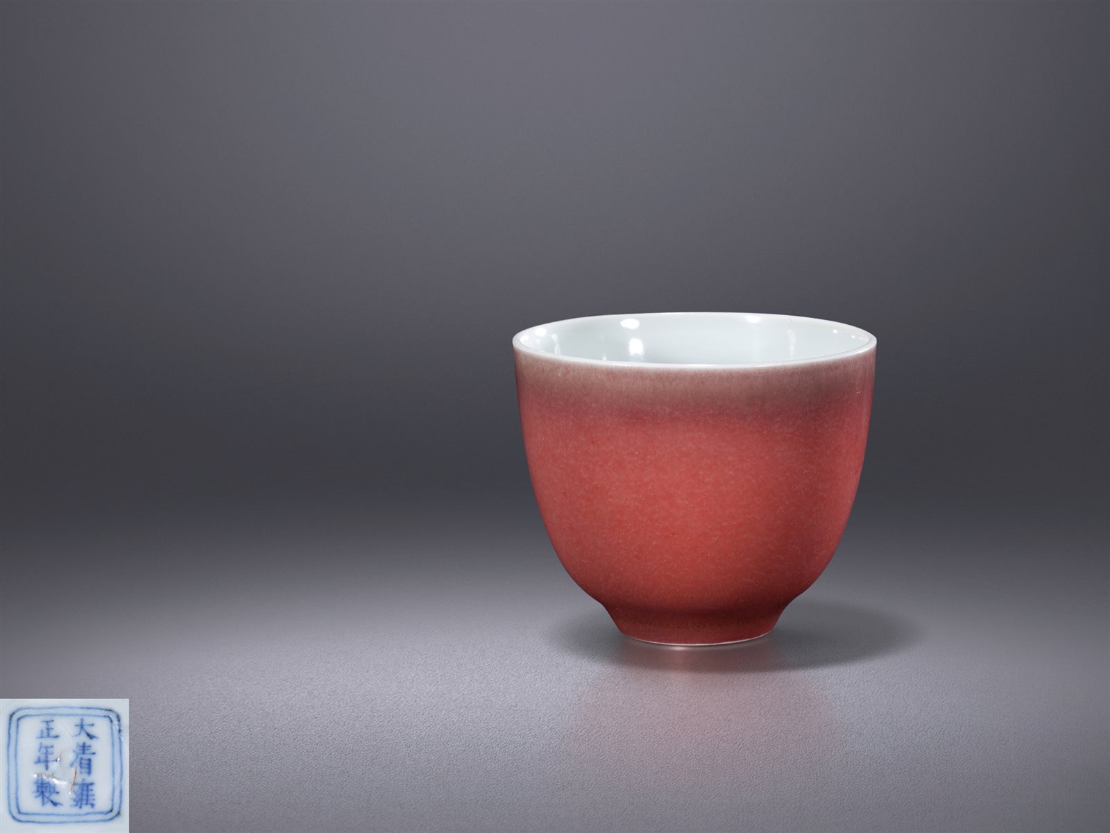 霁红釉小杯