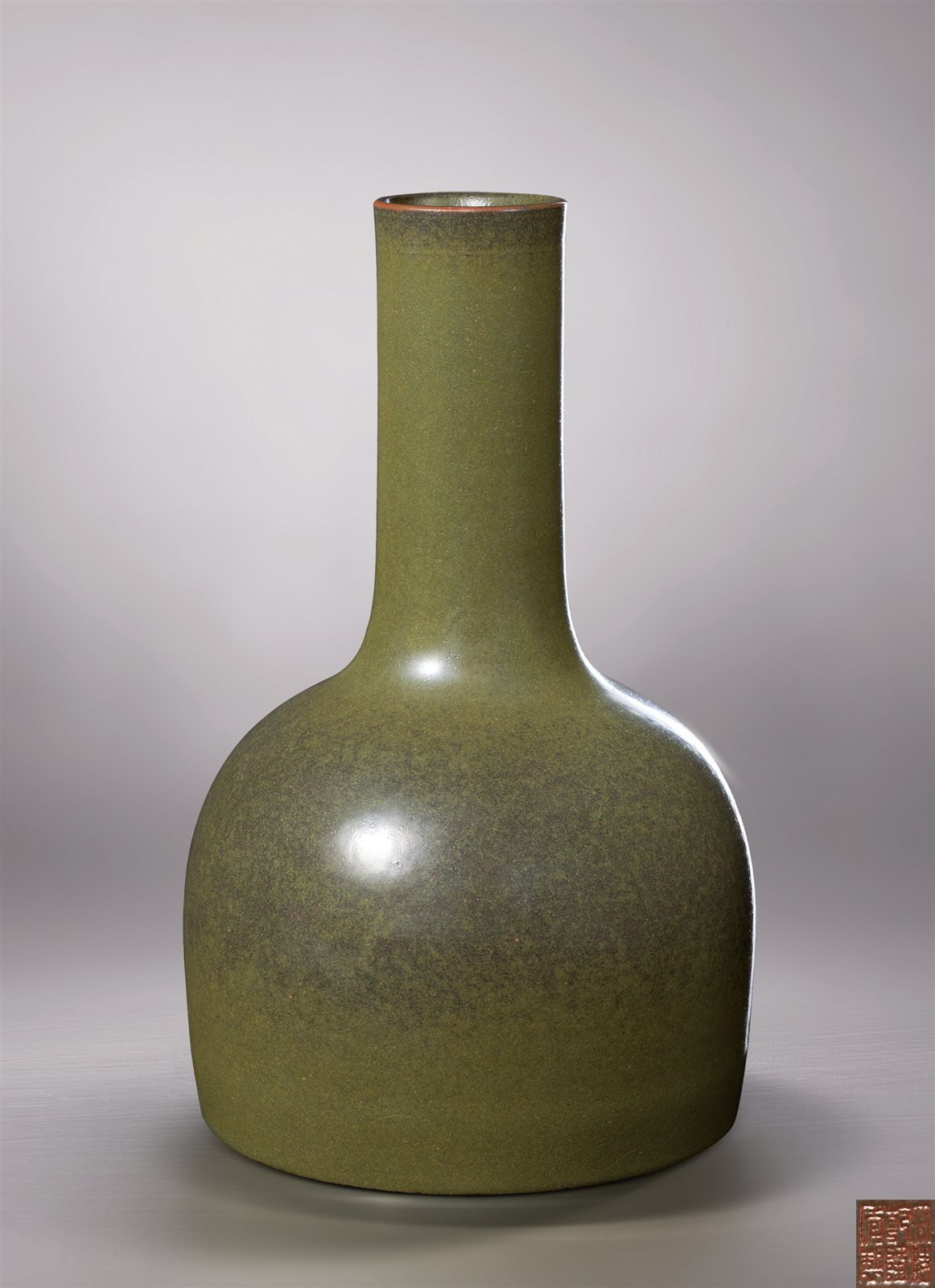 茶叶末釉摇铃尊