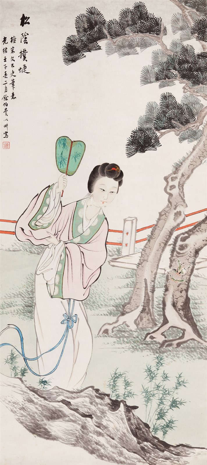松阴扑蝶