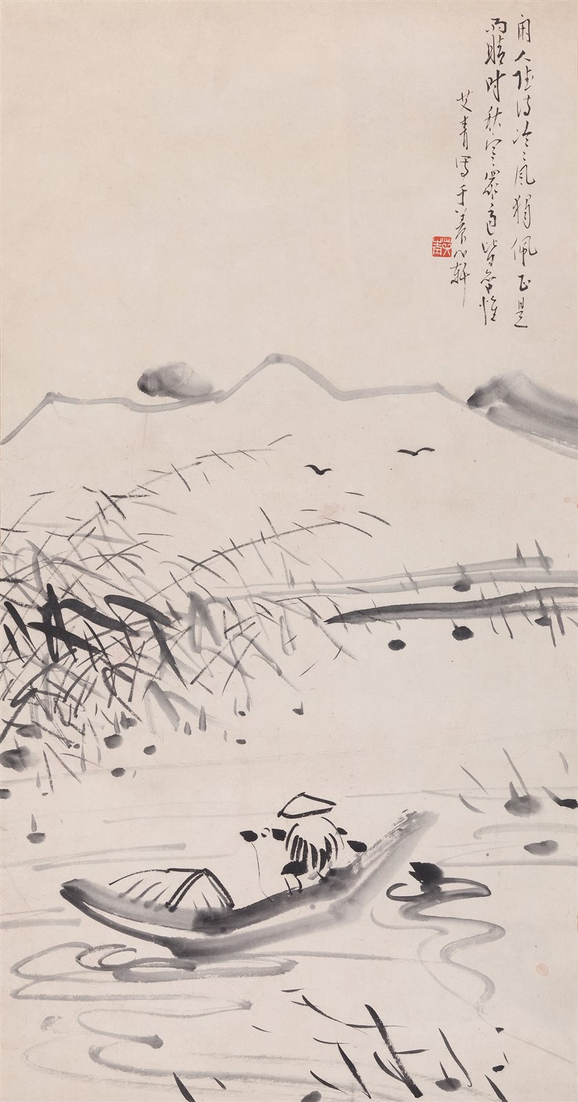 野水归棹