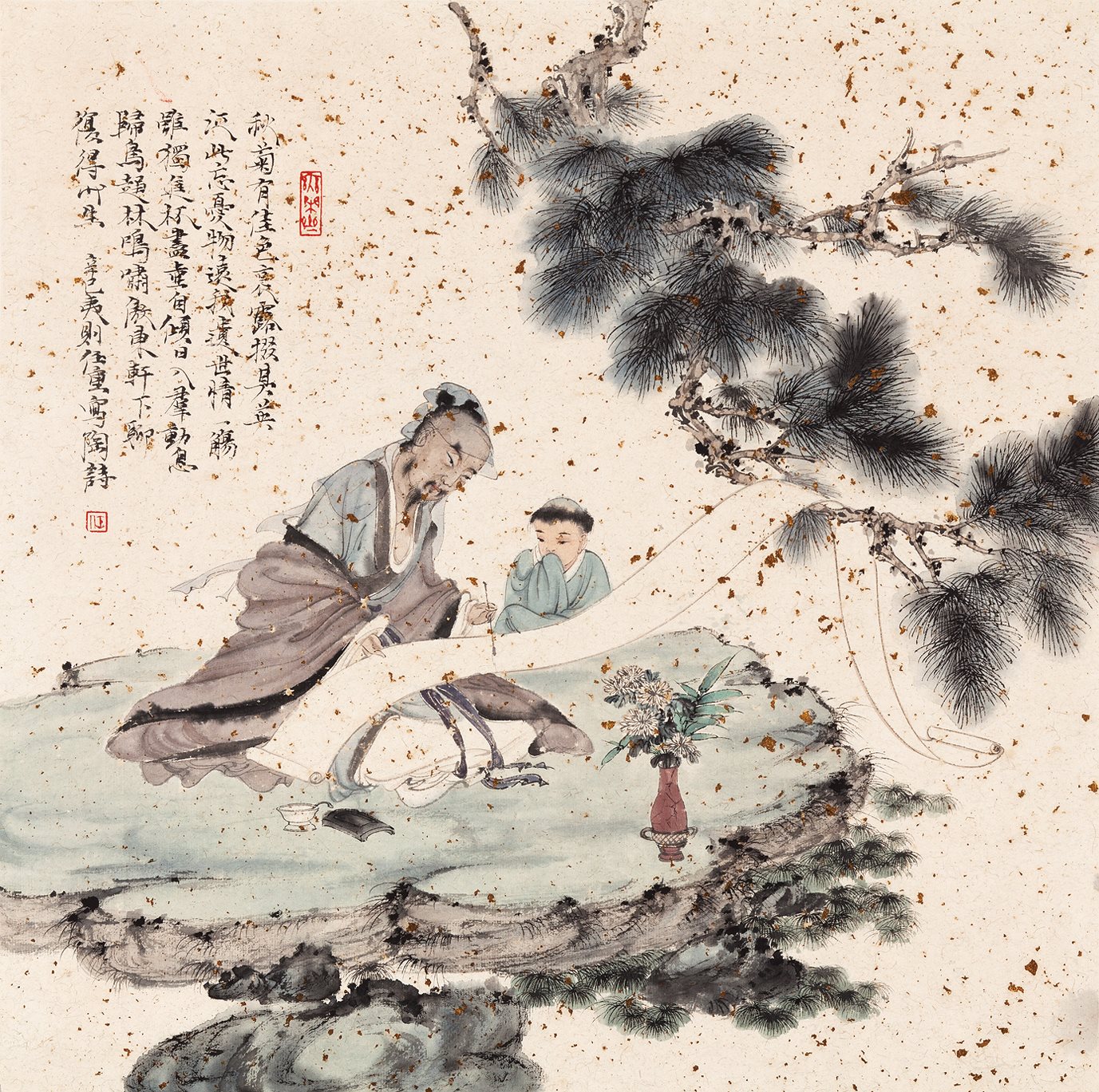 秋菊佳色图