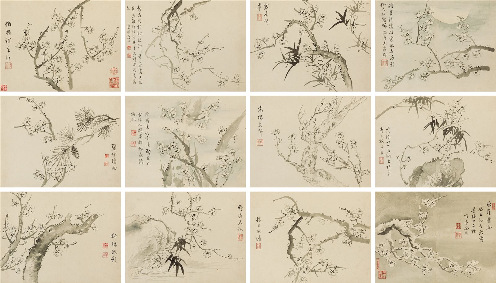 墨梅十二种