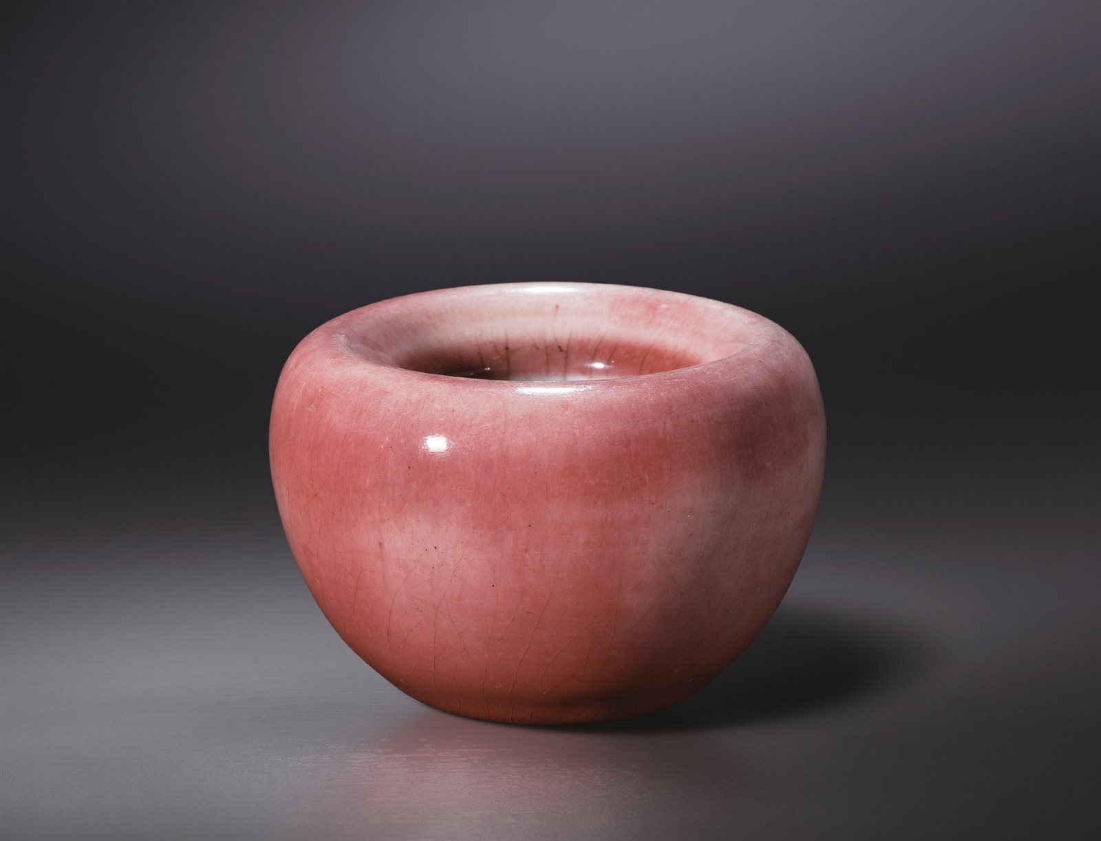 红釉苹果尊