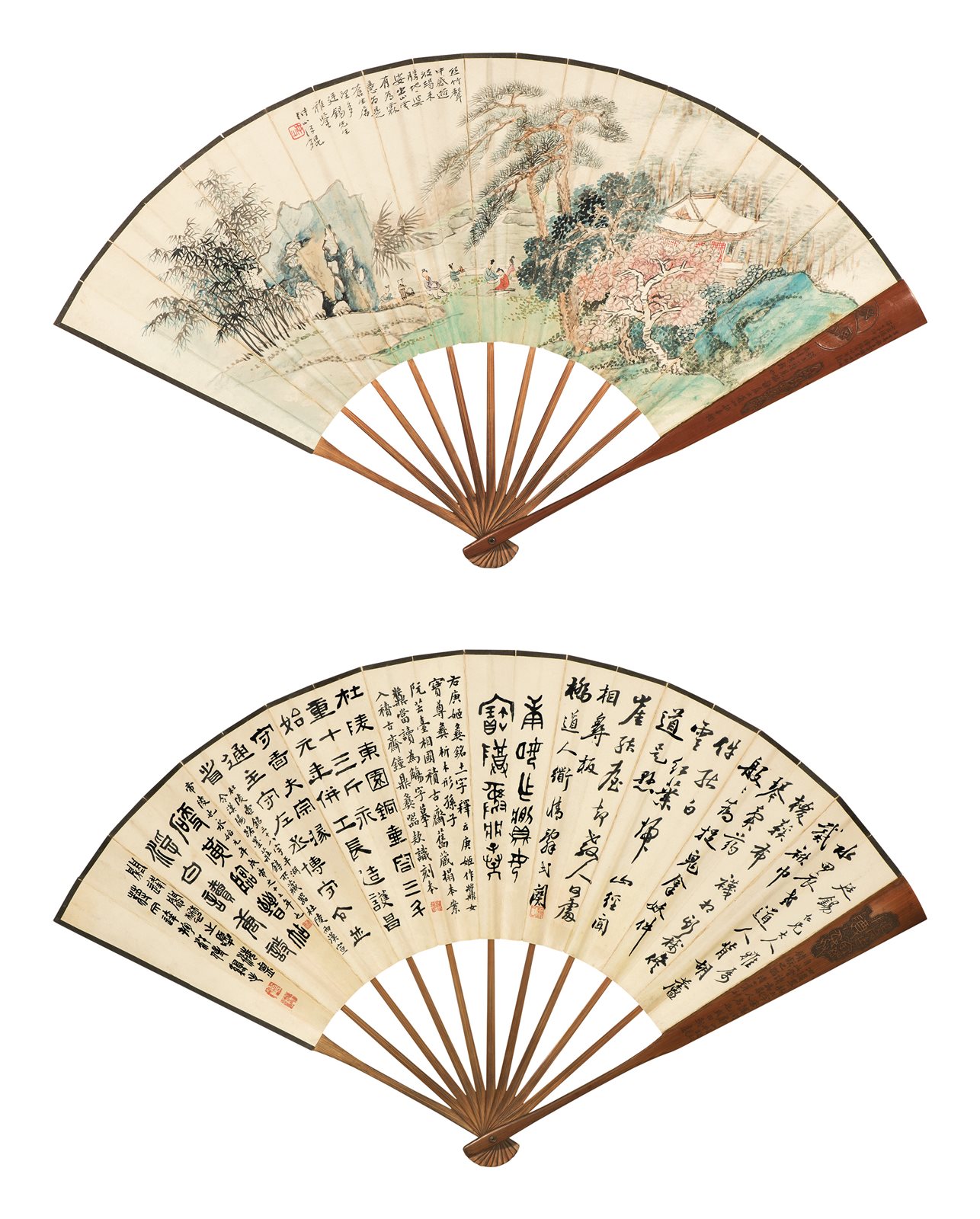 煮茶图
四体书法