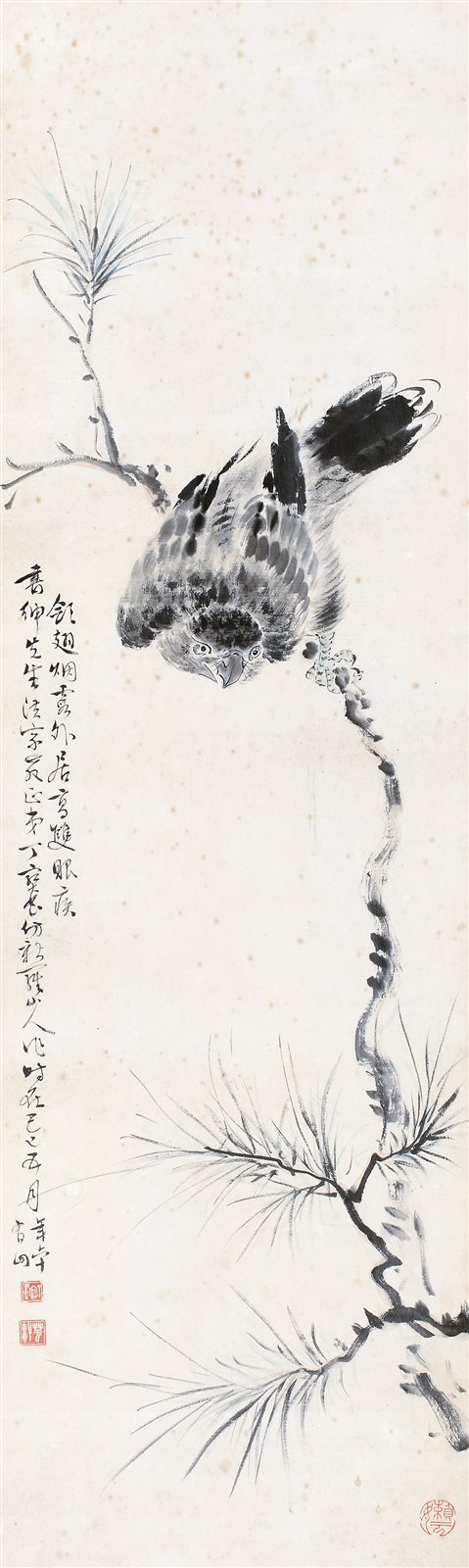 拟华新罗松鹰图
