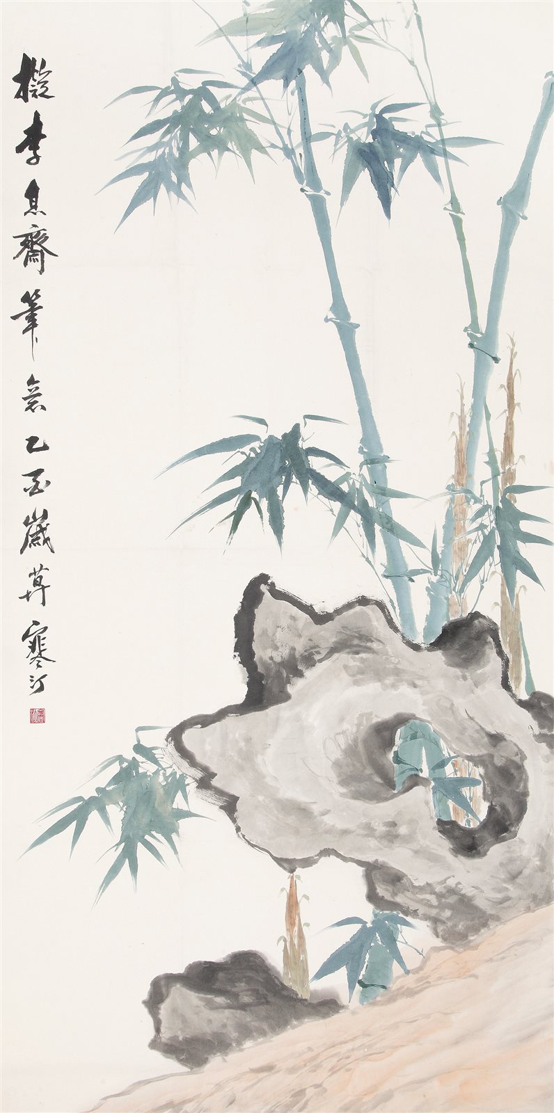 竹石图