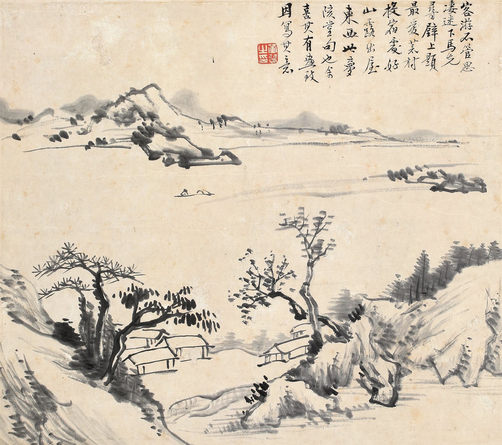 荒村新雨后