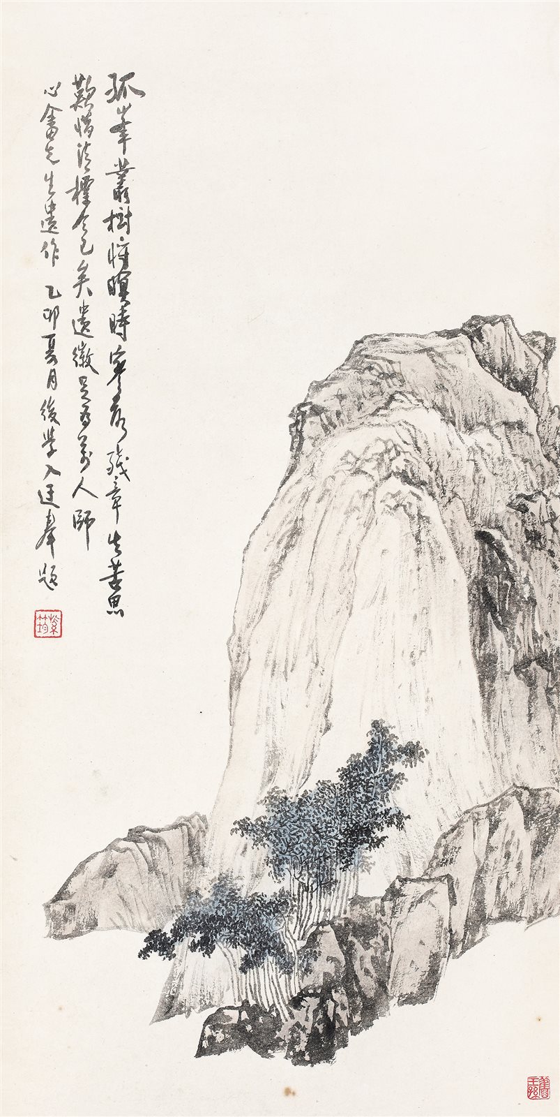 孤峰丛树