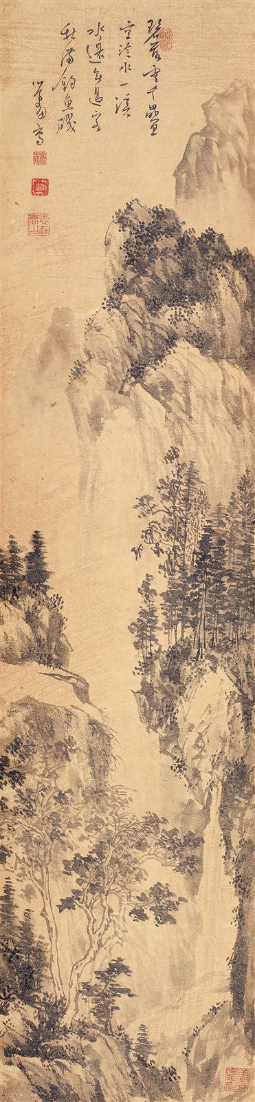 松瀑图