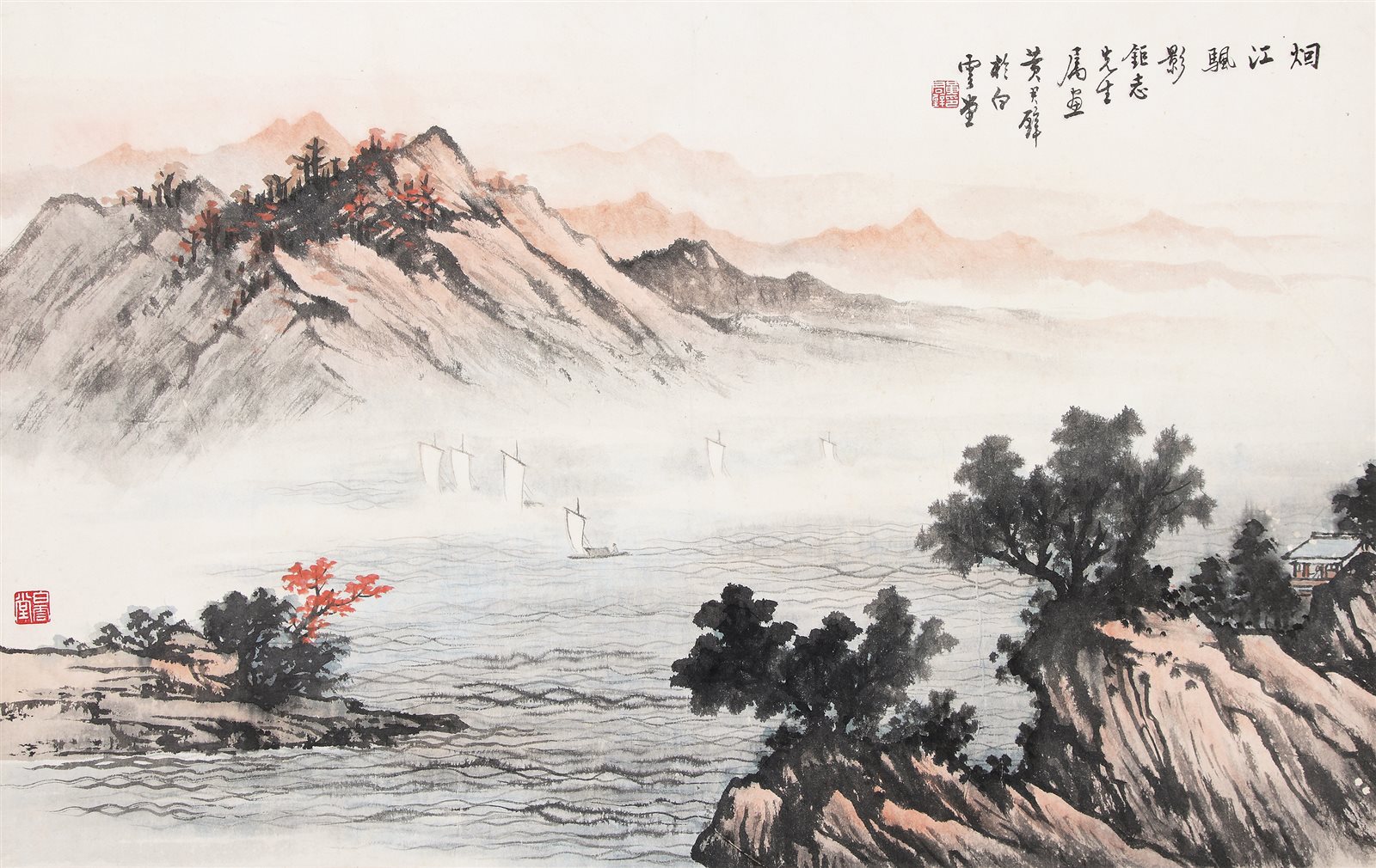 烟江帆影