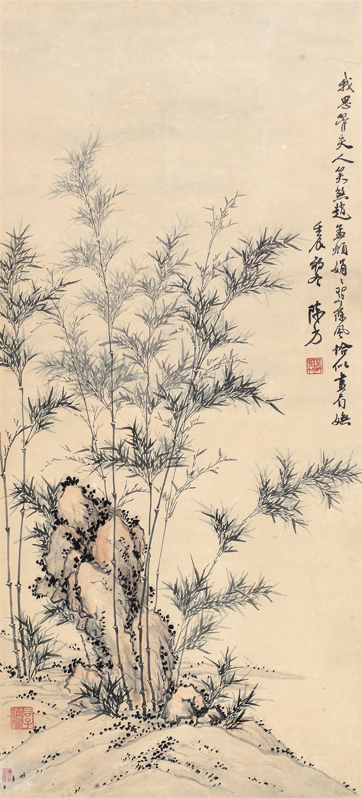竹石图