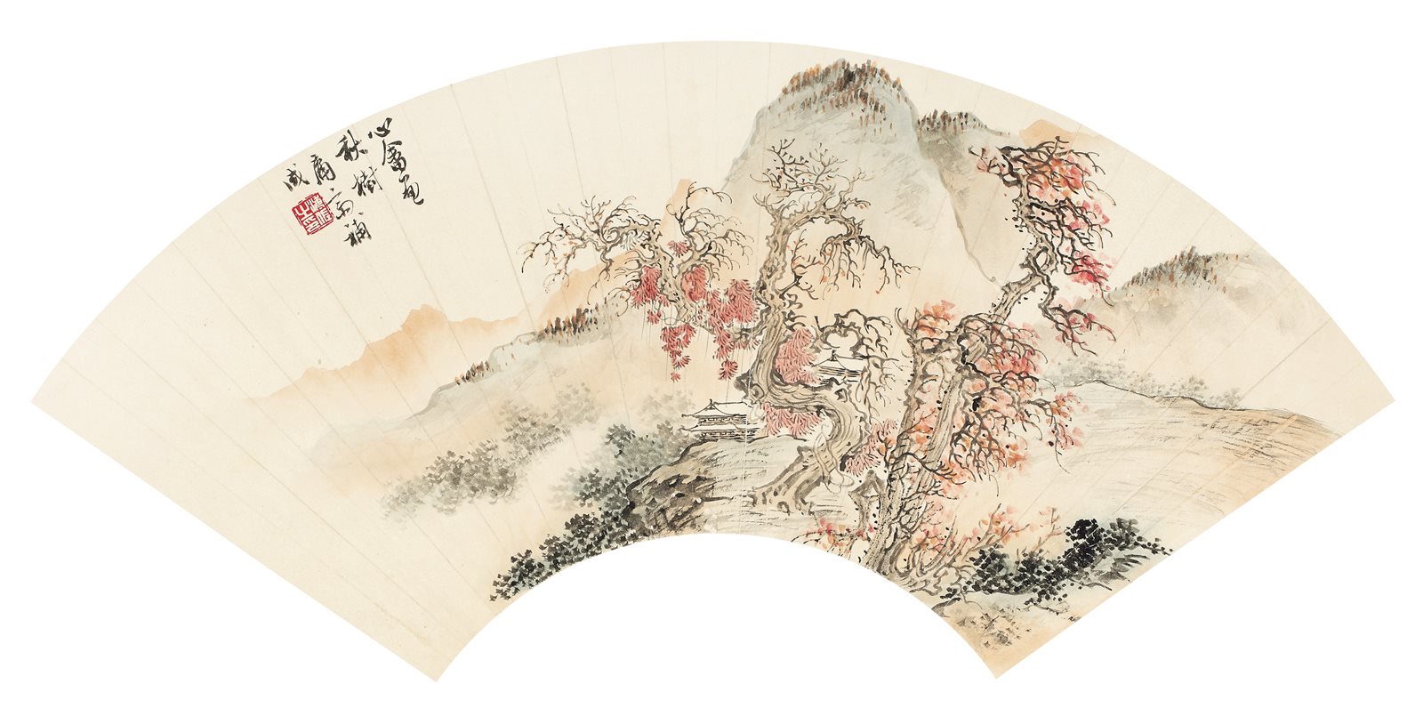 秋山红树