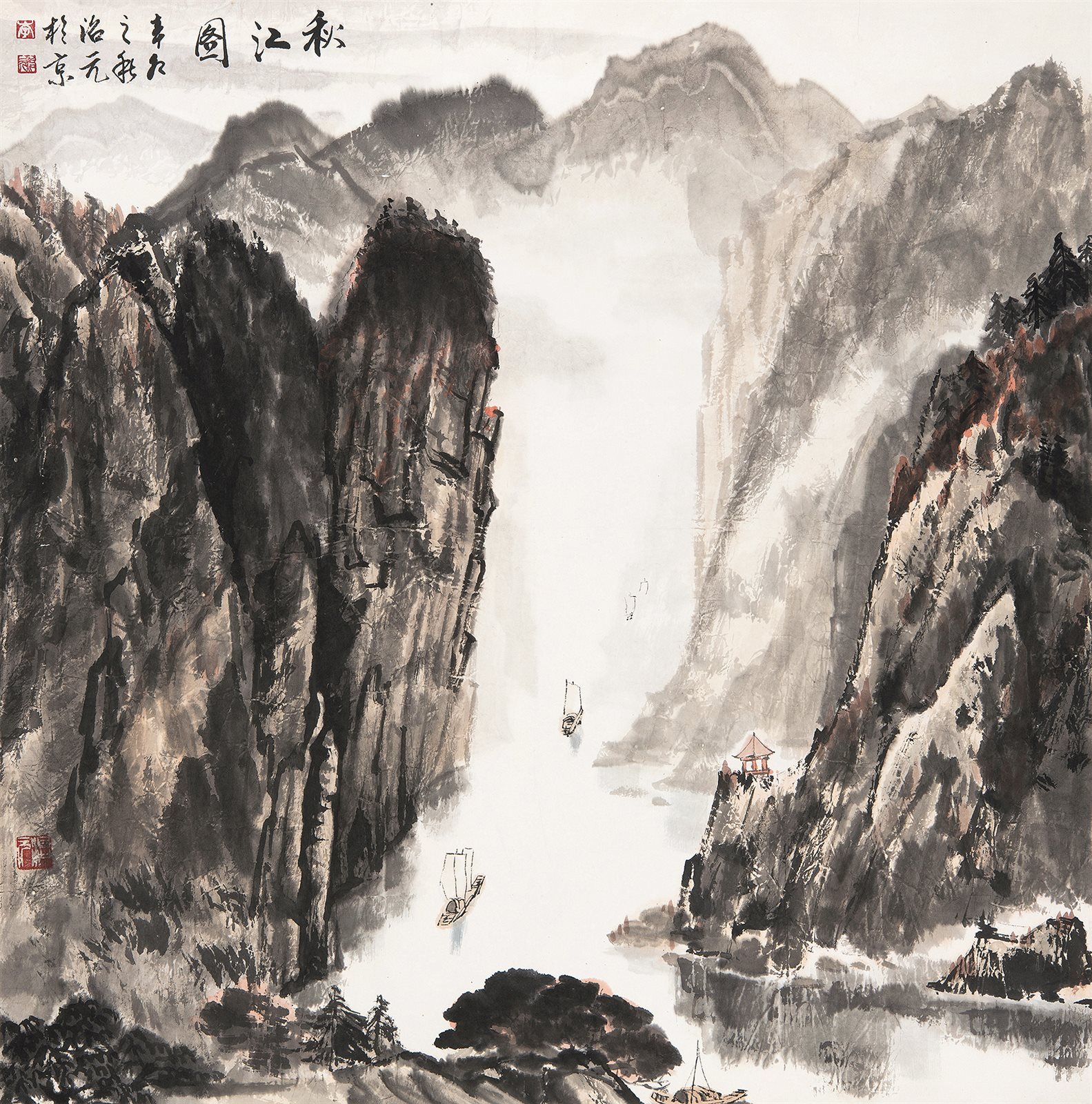 秋江图