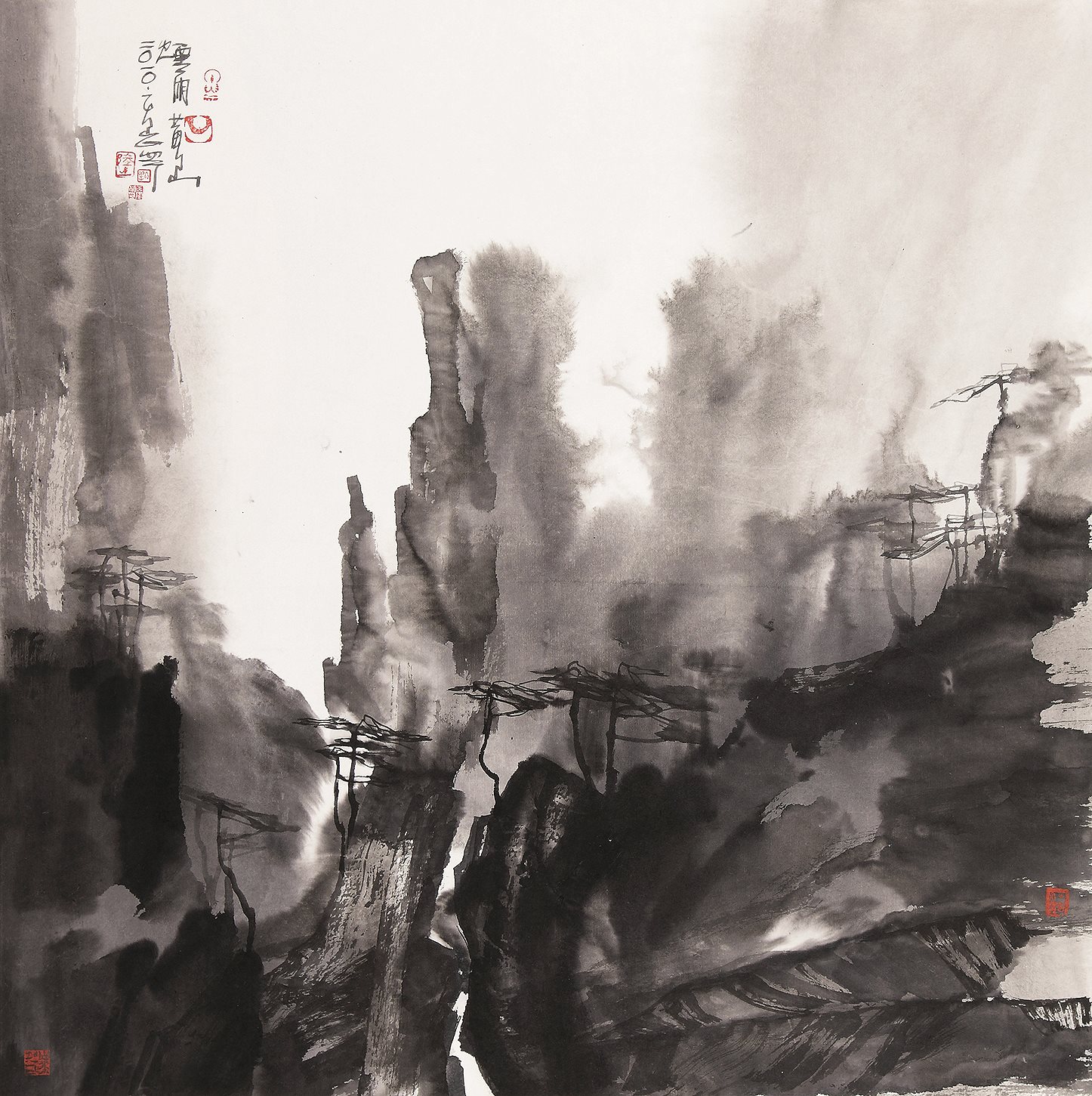 烟雨黄山