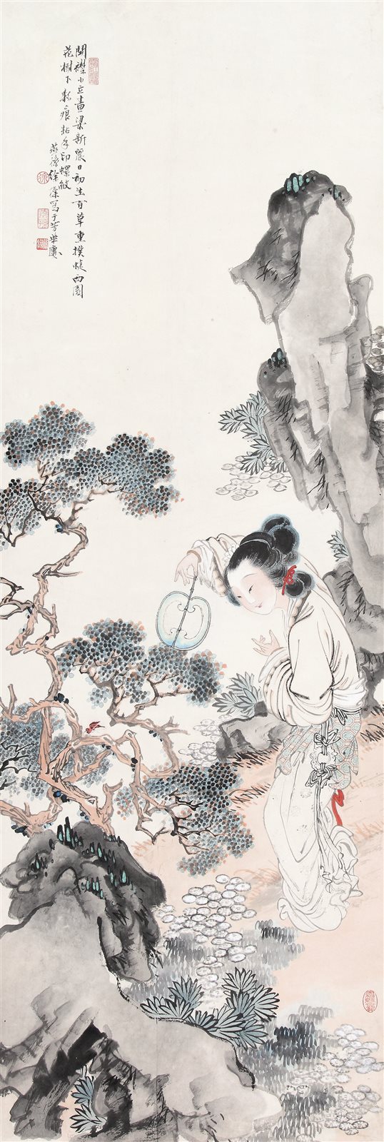 扑蝶图
