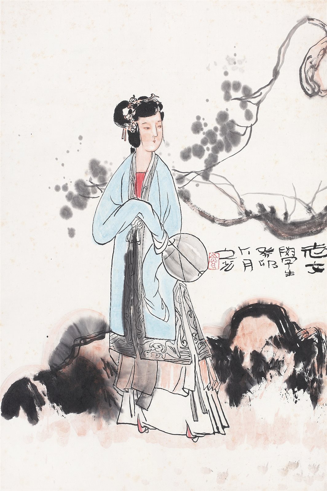 执扇仕女