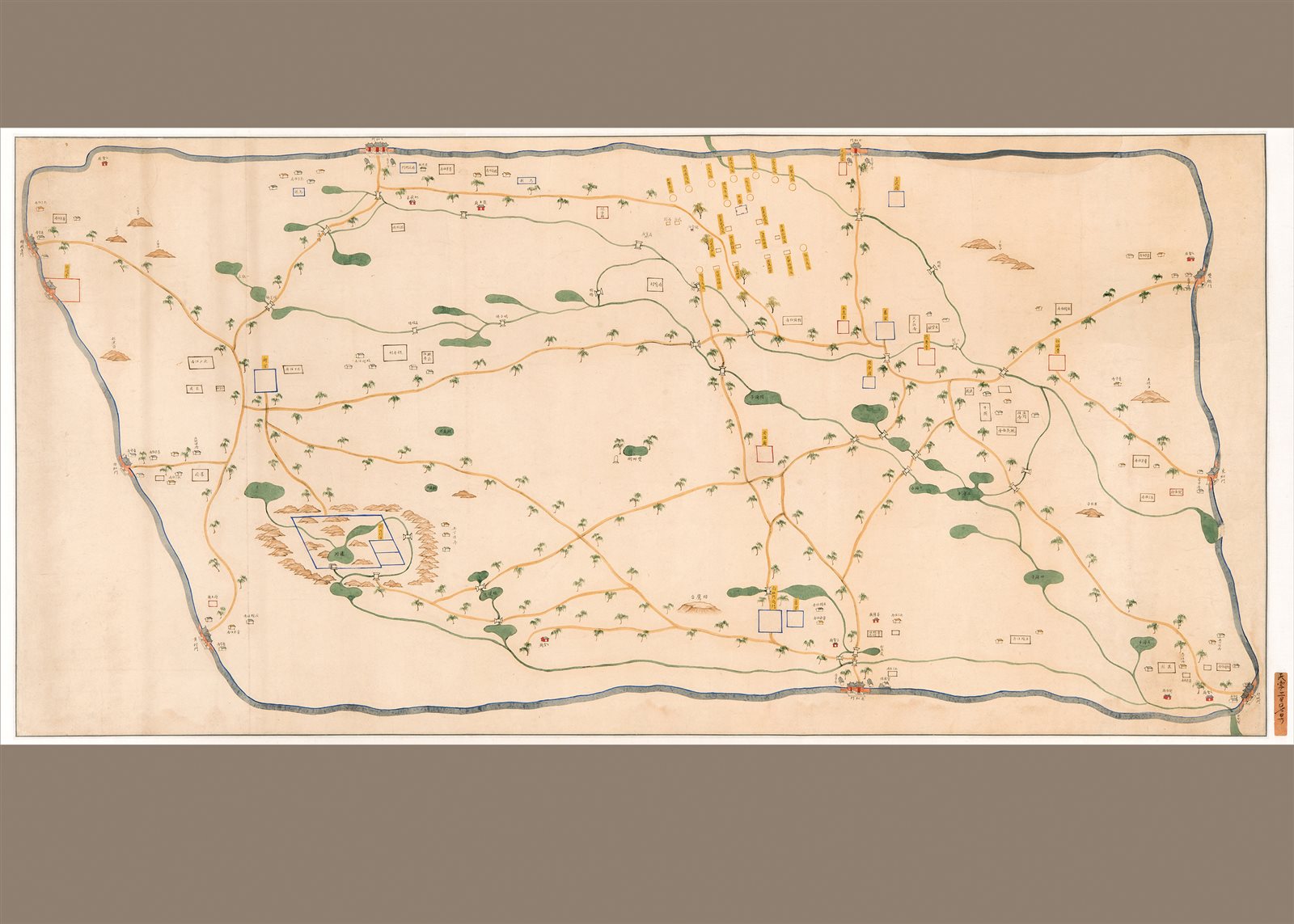 样式雷制团河行宫图
