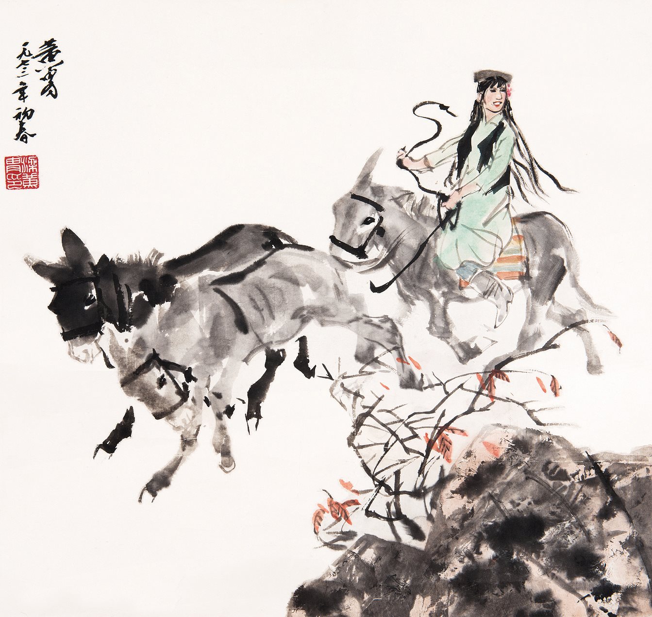 赶驴图
