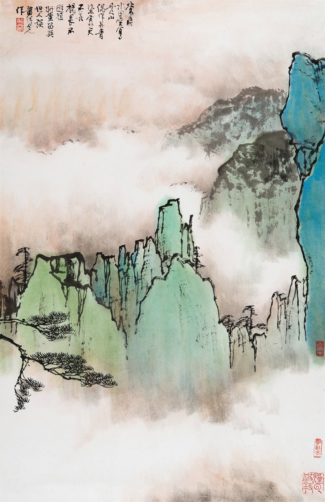 青绿黄山