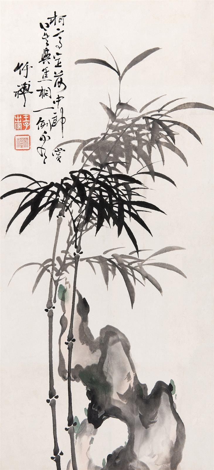 竹石图