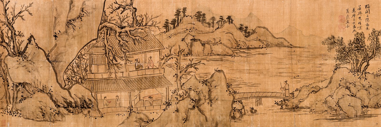梅阁二阳图