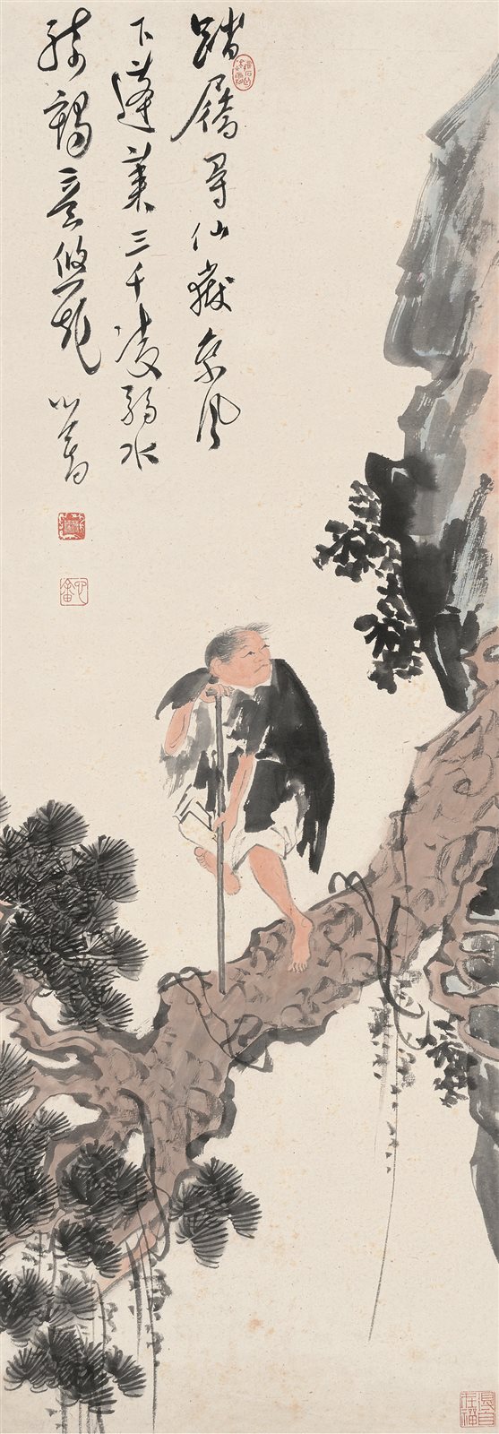 踏屩仙人图