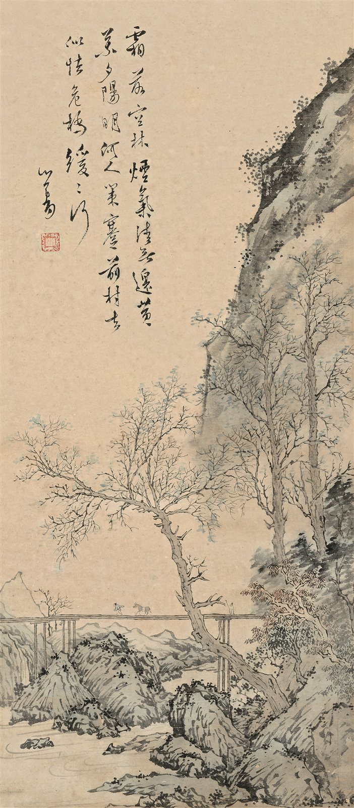 霜林策蹇