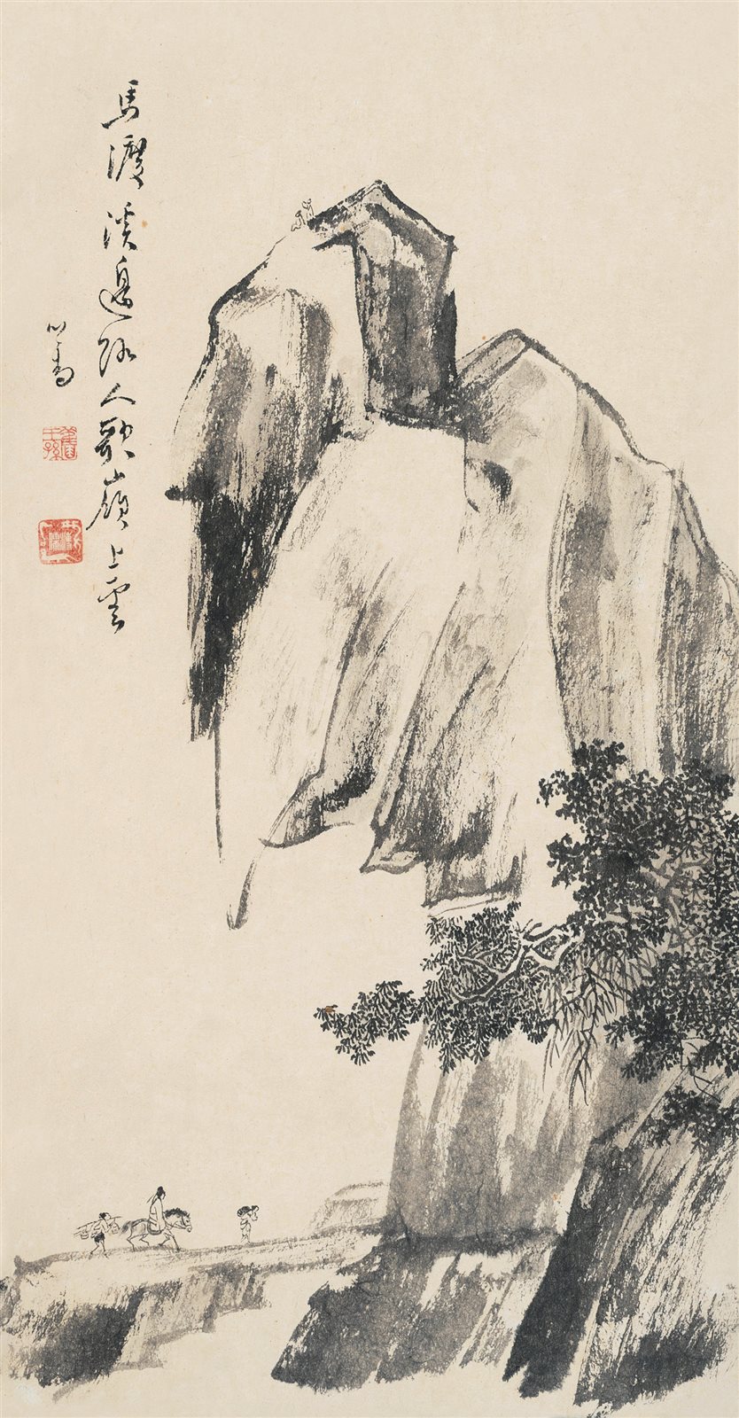 马渡溪边