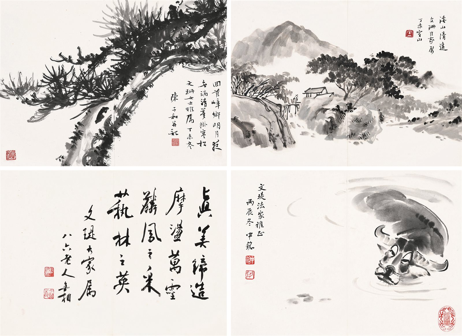 书画四帧