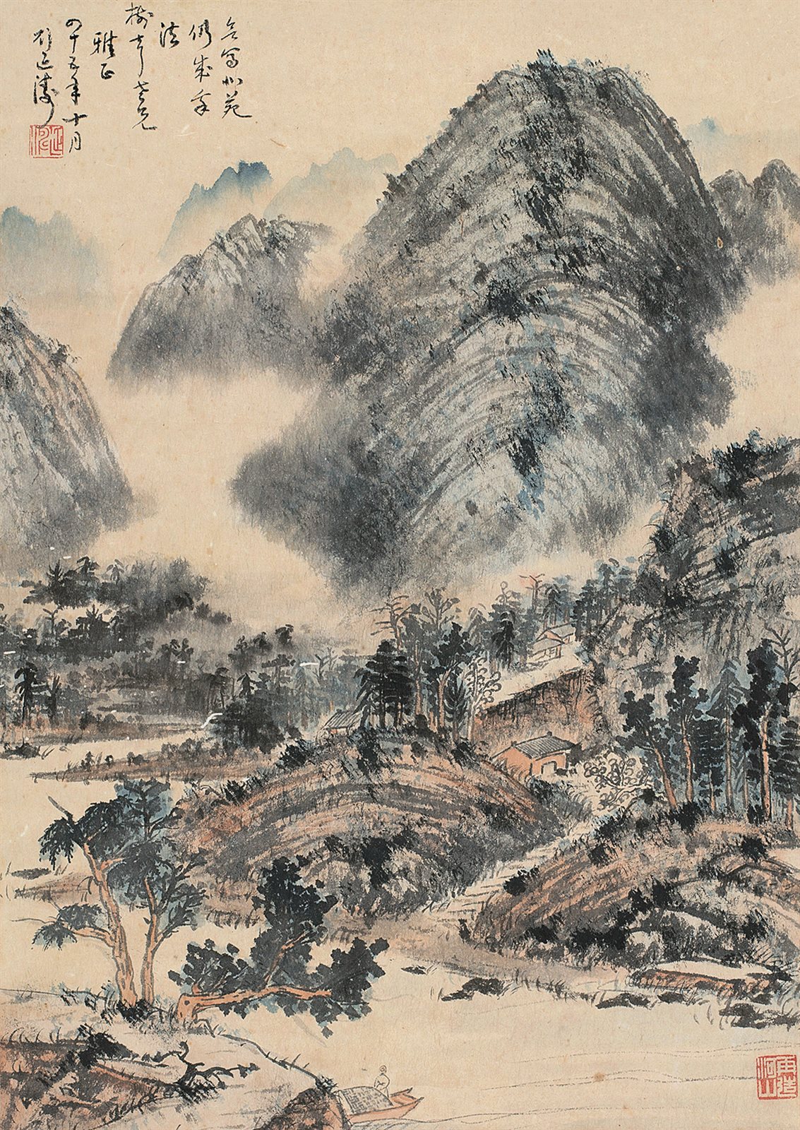 深山幽居图