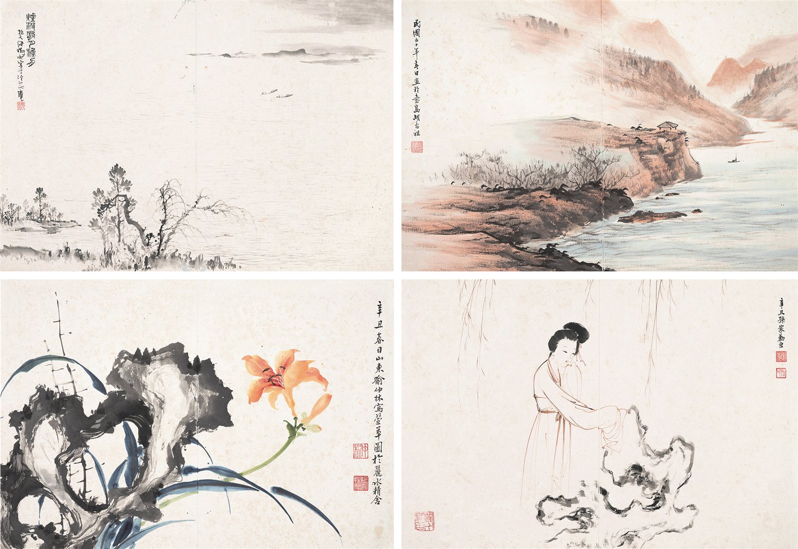 杂画四帧