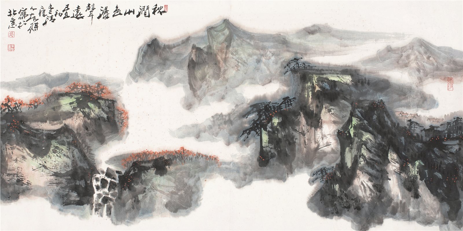 秋涧山色