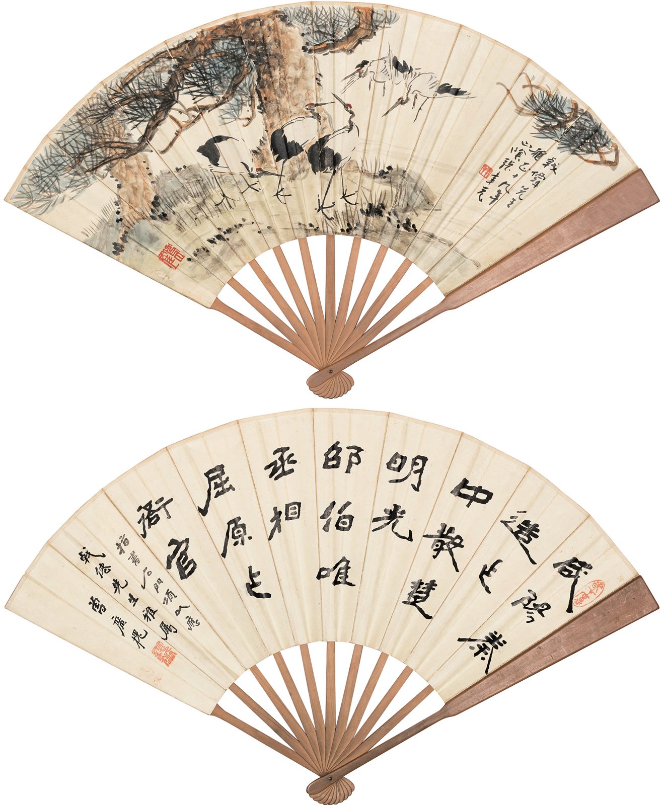松鹤图
隶书书法