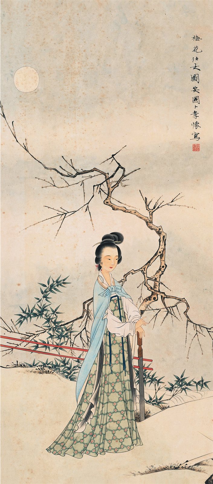 梅花仕女图