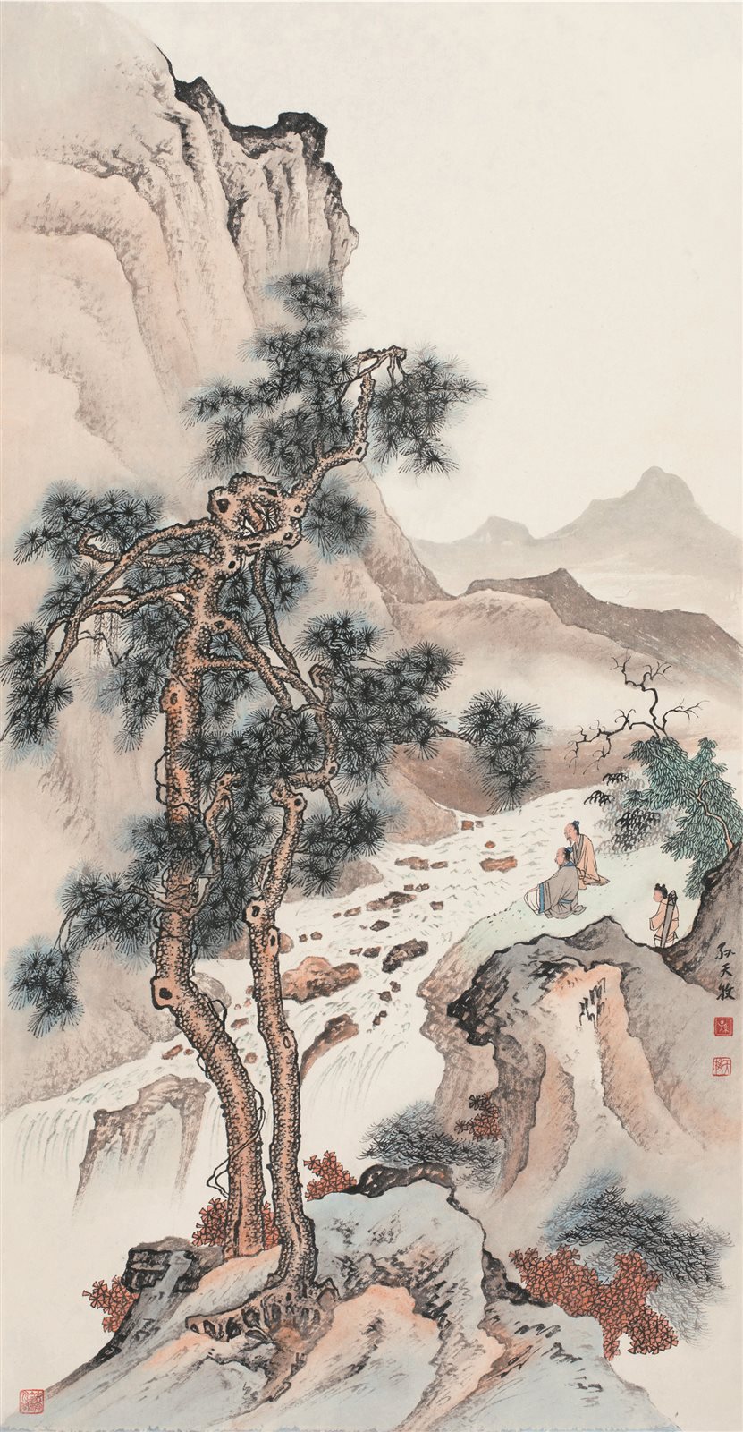 流水吟唱图