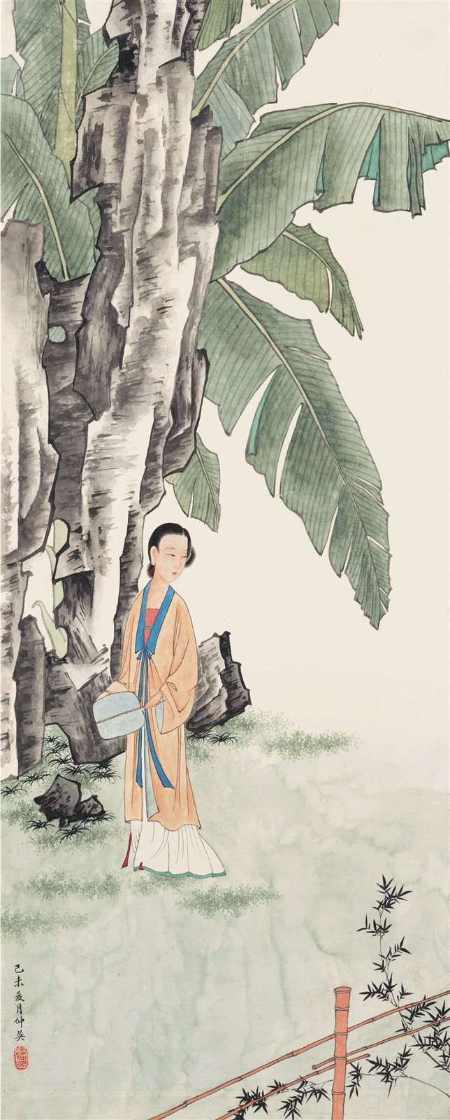 芭蕉仕女图