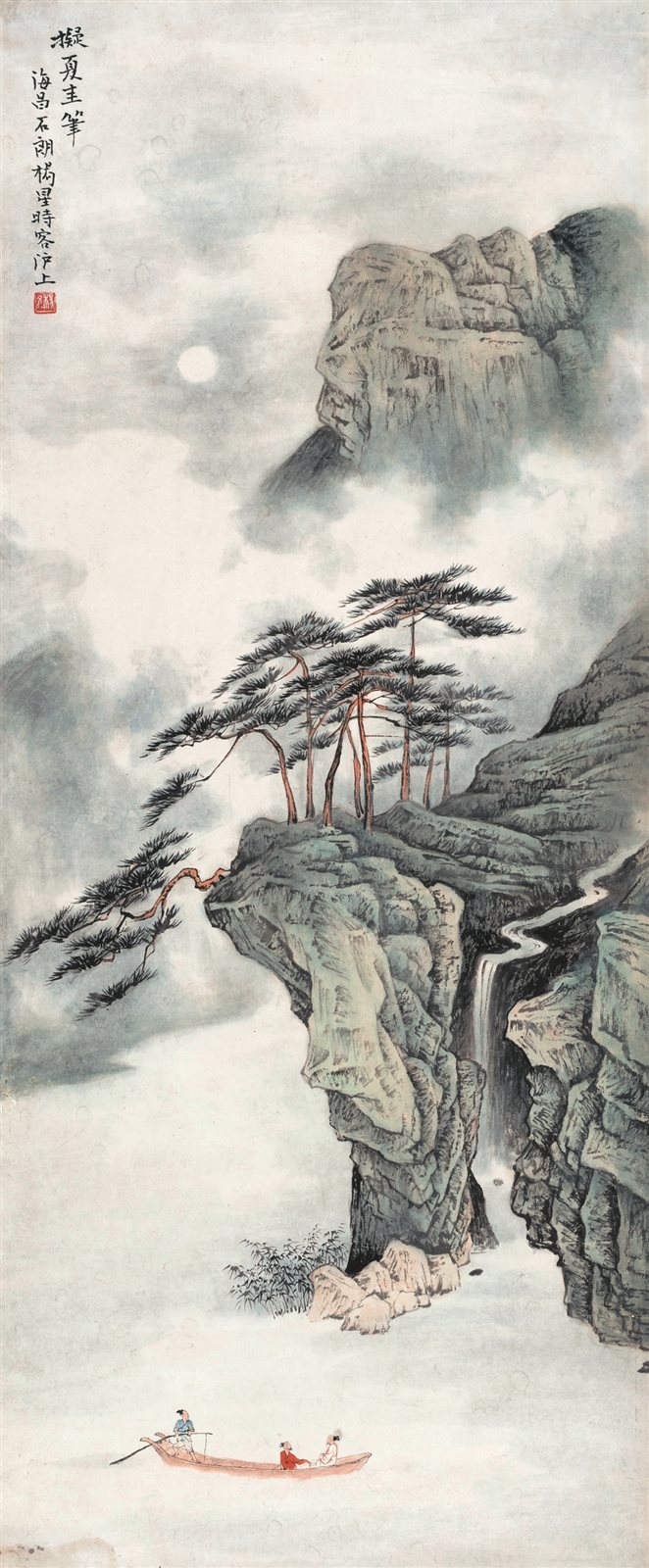 松溪泛舟图