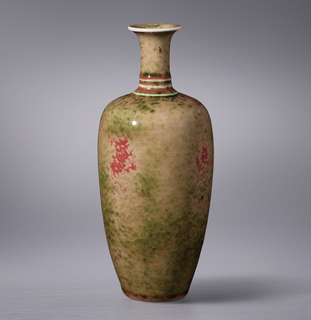 豇豆红釉莱菔尊