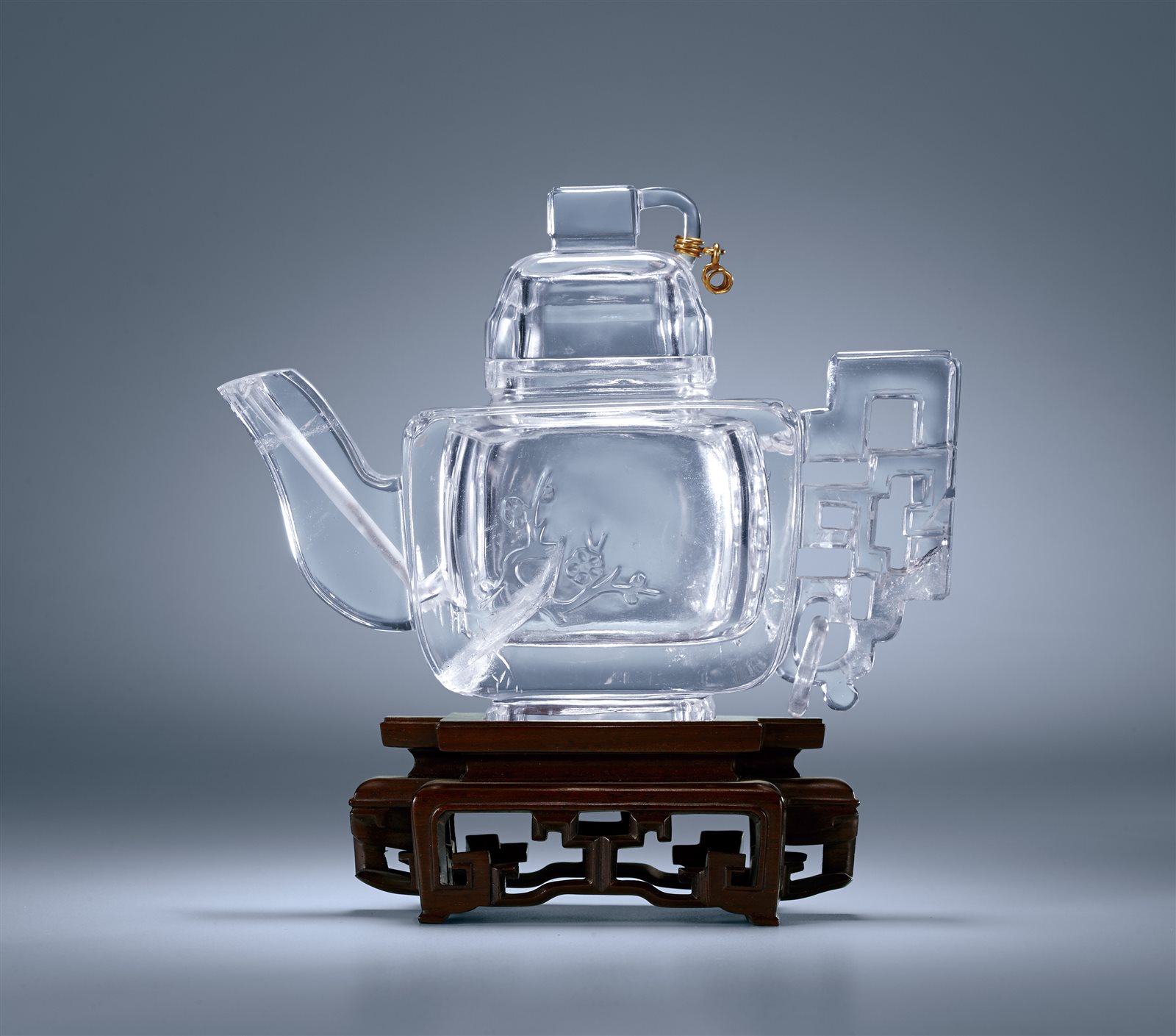 水晶雕方壶(图录号：1250)
