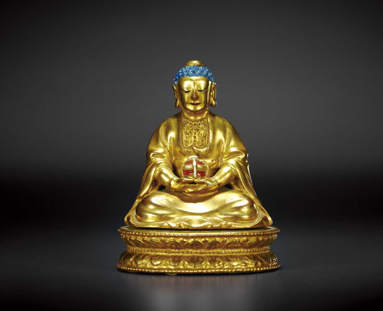 粉彩金釉无量寿佛(图录号：1159)
