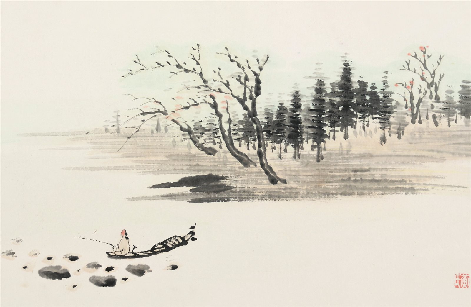 黄君璧山水册页十开