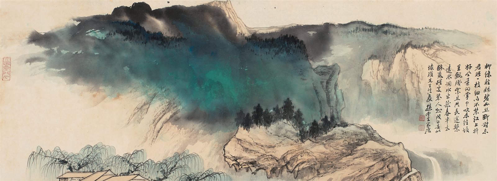 烟笼春山