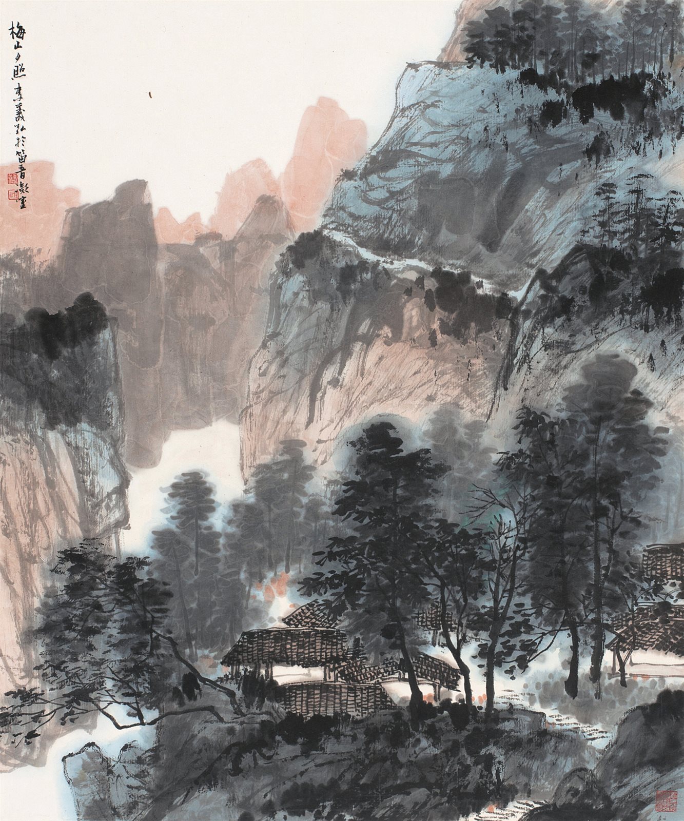 梅山夕照