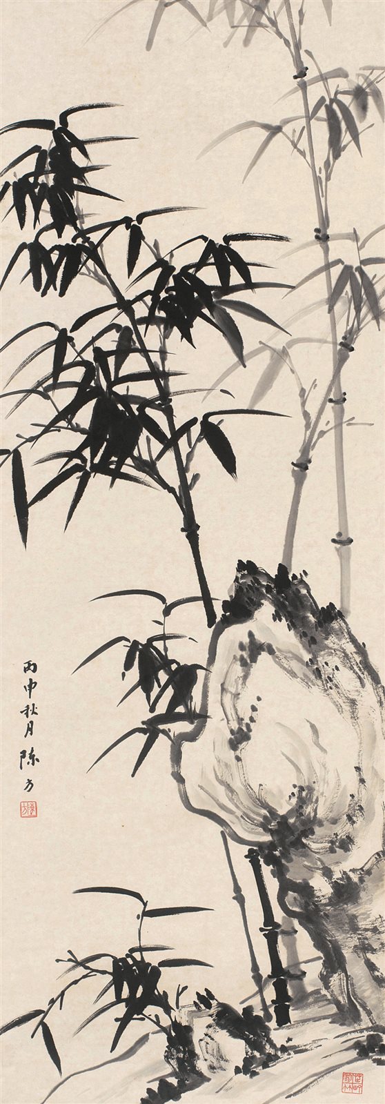 竹石双清