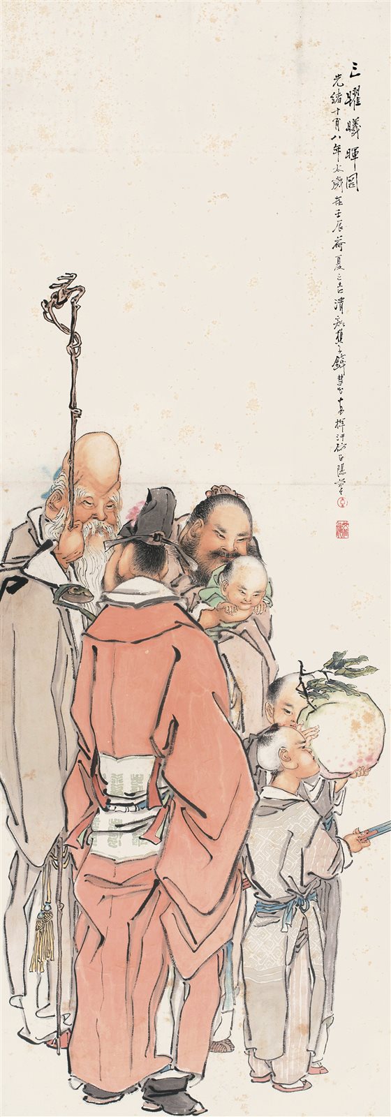三跃曦晖图
