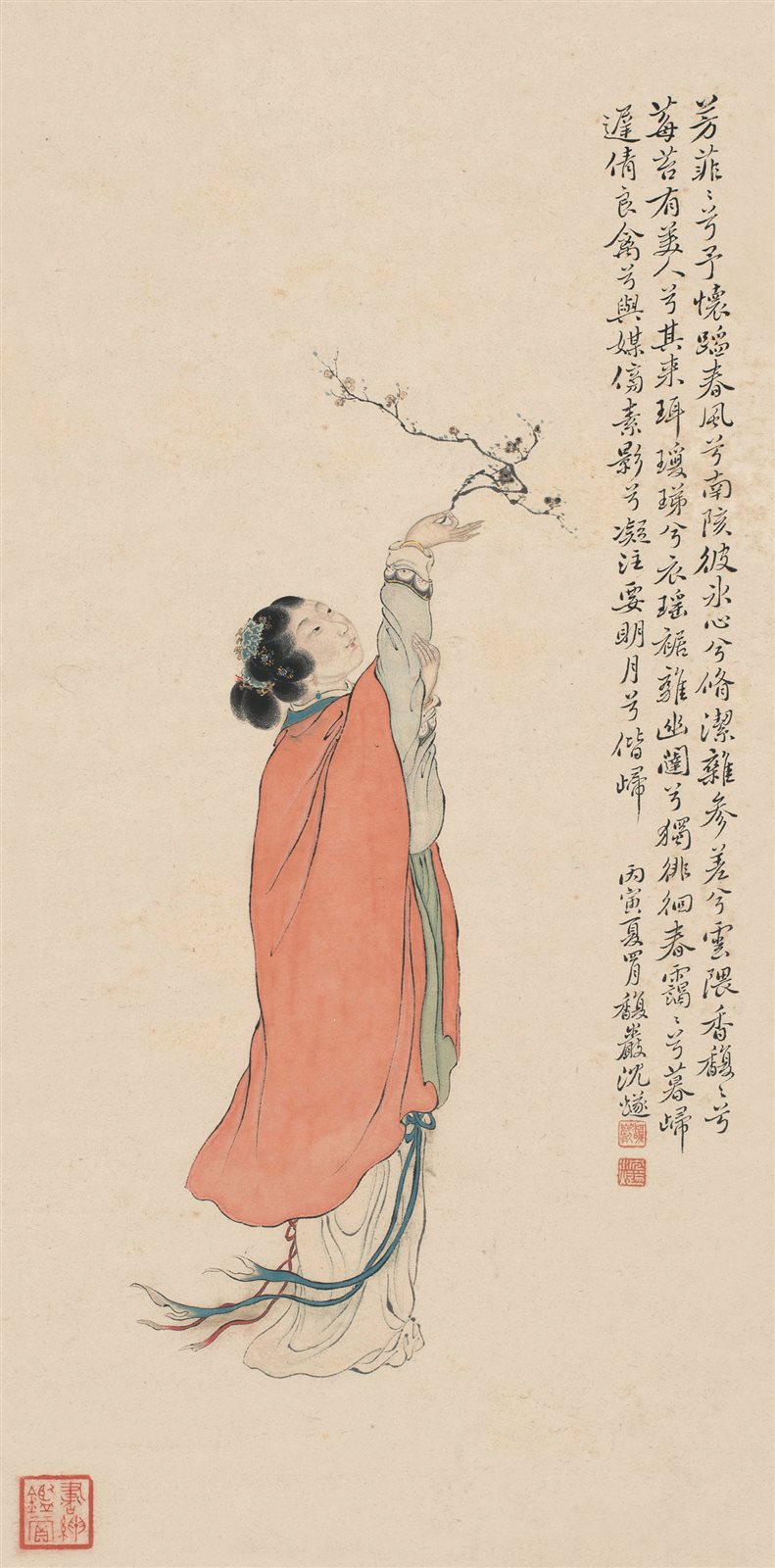 寒天弄香图