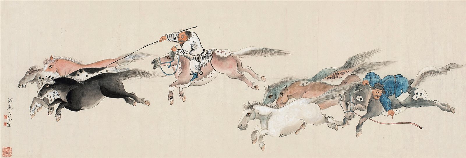 牧马图