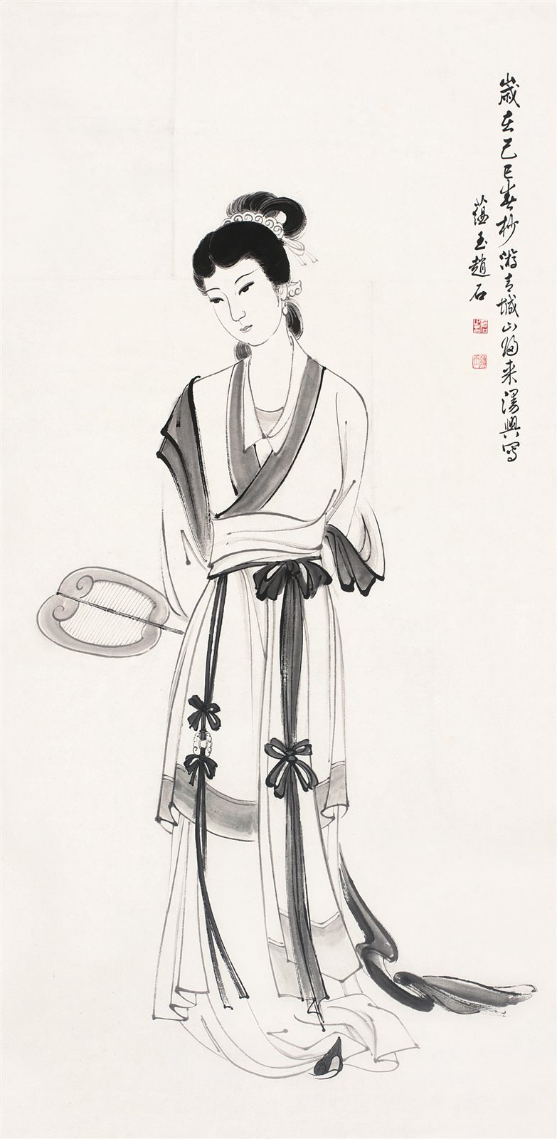 执扇仕女