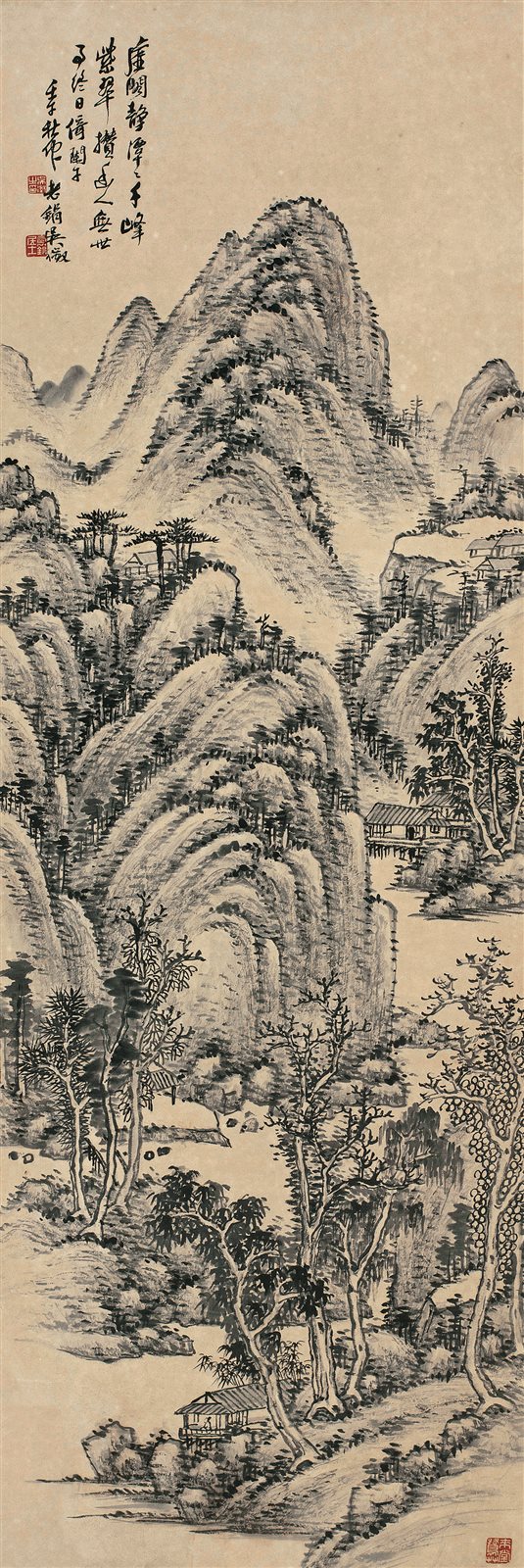疏林虚阁