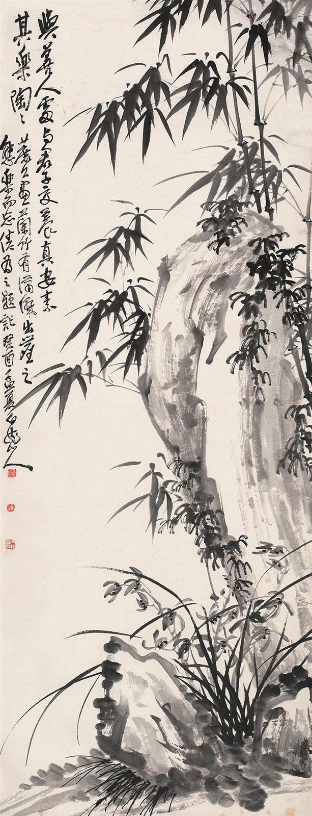 竹石图